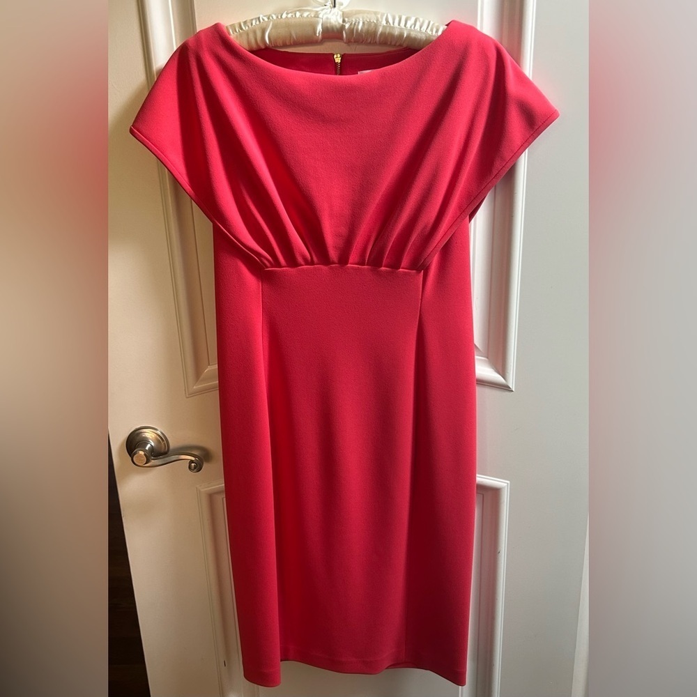 Calvin Klein Ruched Sheath Dress
